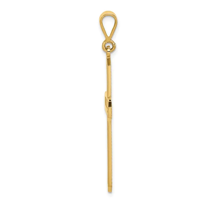 14k Yellow Gold Cross Pendant Goldia Necklaces