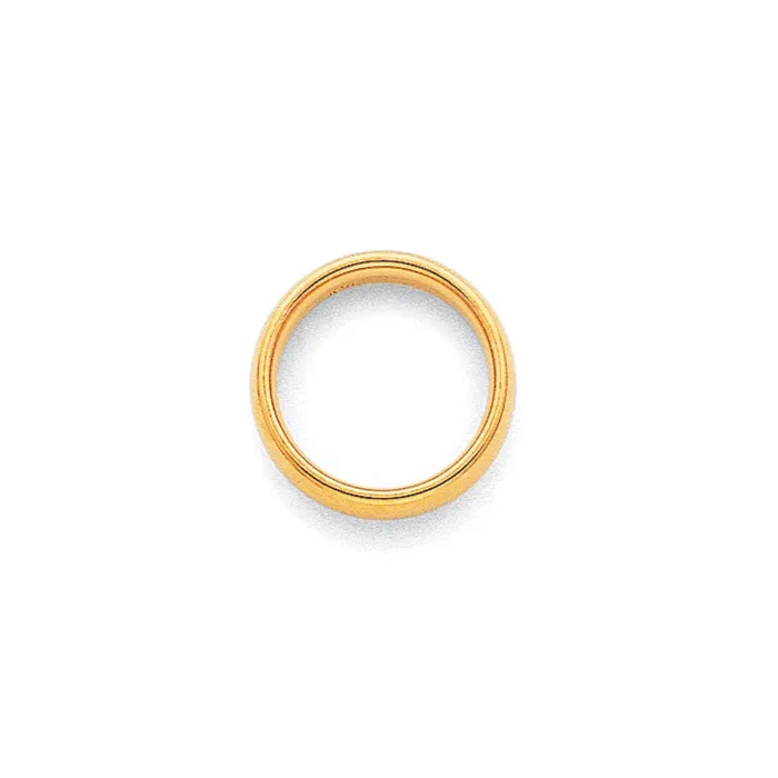 Goldia Rings Solid 18K Yellow Gold 3mm Comfort Fit MensWomens Wedding Band Ring Size 95
