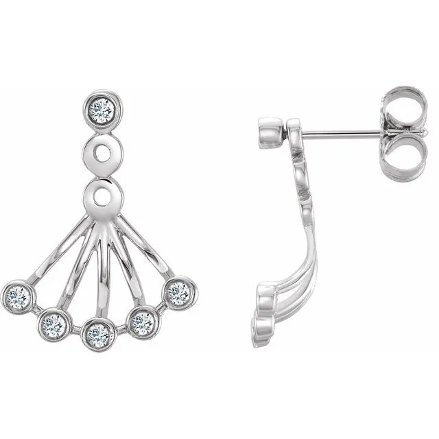 14K White 16 CTW Diamond Earrings TreasureFineJewelers Earrings