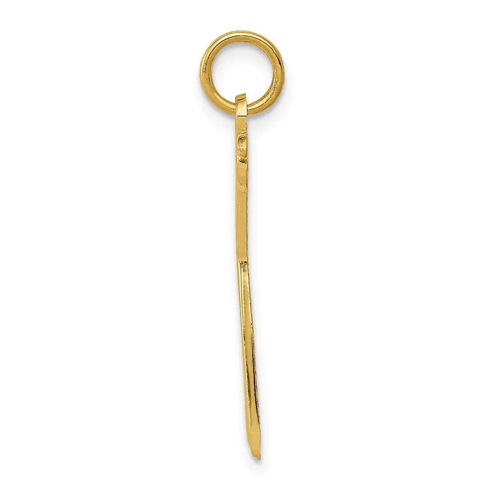 Charm Necklaces TreasureFineJewelers 14k Scissors Charm