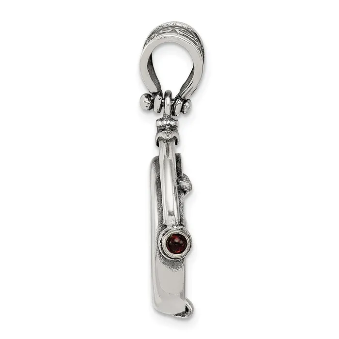 Necklaces TreasureFineJewelers Sterling Silver Ancient Coins Bronze Antiqued Widows Mite Coin Pendant