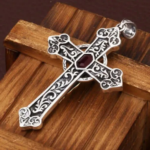 Necklaces Trendolla Jewelry S925 Silver Personalized Vintage Virgin Mary Cross Virgencita Necklace