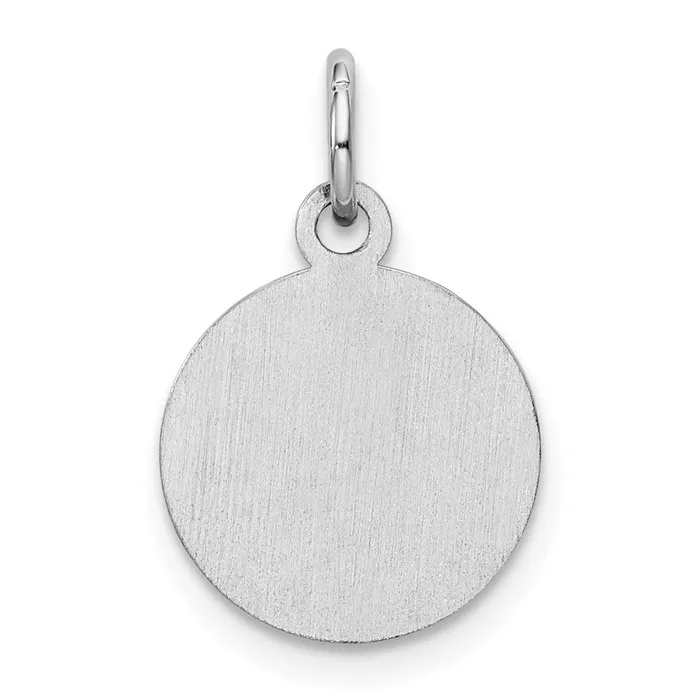 Sterling Silver Rhodplate Red Enamel Left Facing Boy Head Disc Charm TreasureFineJewelers Rings