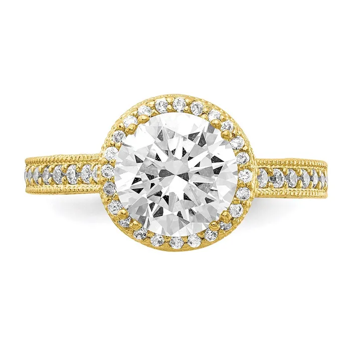 10K Tiara Collection Polished CZ RingWBC10YC391 WB Choice Jewelry Rings