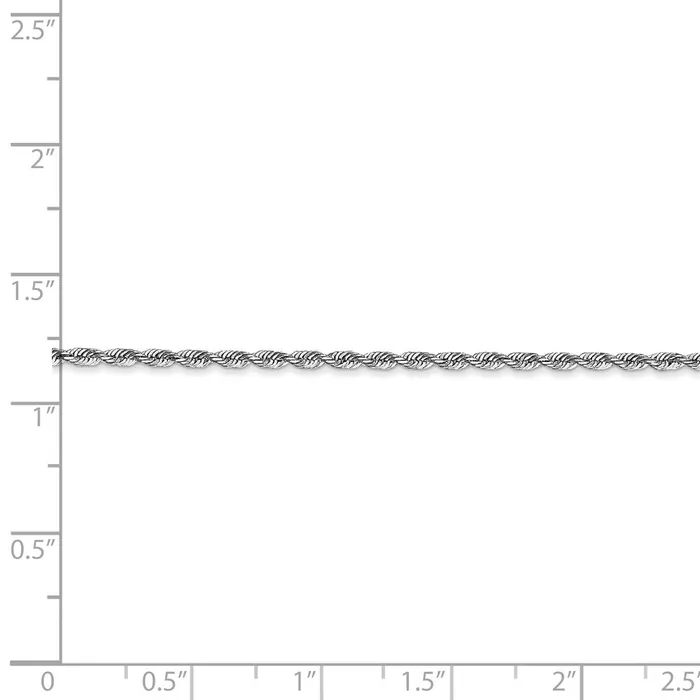 10k White Gold 185mm DC Quadruple Rope ChainWBC10WQT01420 WB Choice Jewelry Necklaces