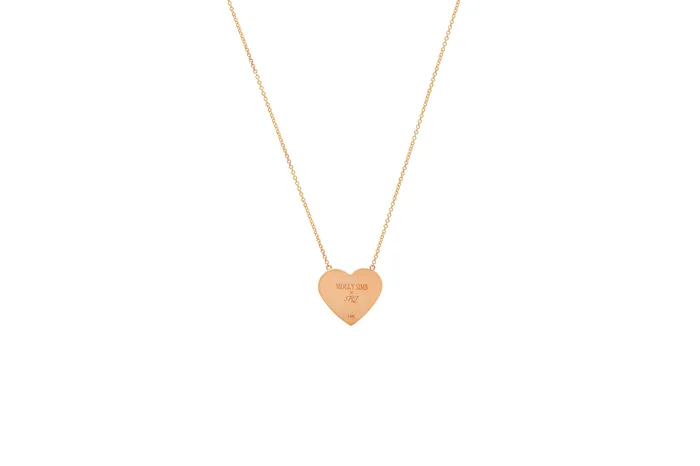 MS X SRJ Single Diamond Heart Necklace Shylee Rose Jewelry Necklaces