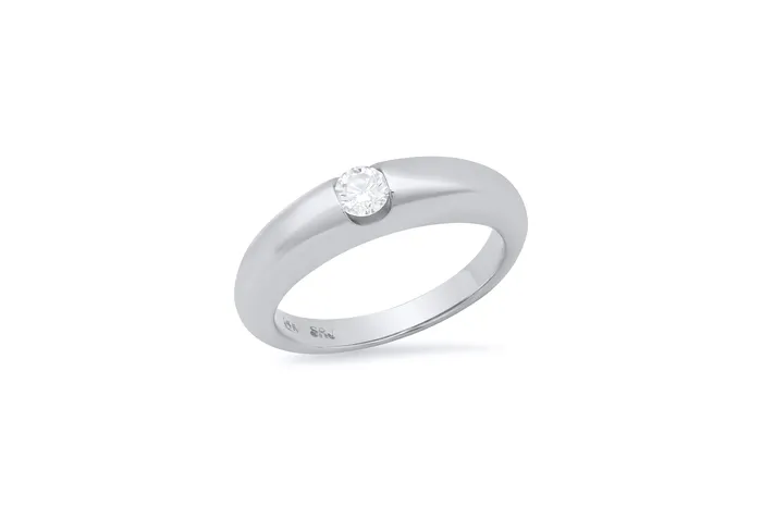 Shylee Rose Jewelry Rings Domed Diamond Pinky Ring
