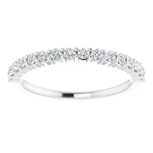 WB Choice Jewelry Rings 14K White 13 CTW Diamond Anniversary Band12287760048PSTWBC