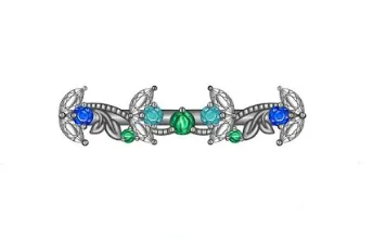 Albrecht Jewelry Rings Custom Order Flower Inspired Wedding Band Platinum