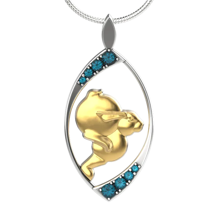 Tim Cherry Necklaces Rapid Rabbit Pendant GOLD