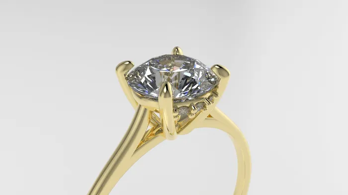 14k Solitaire Ring Stt Prong Jcm 21 jewelry Rings