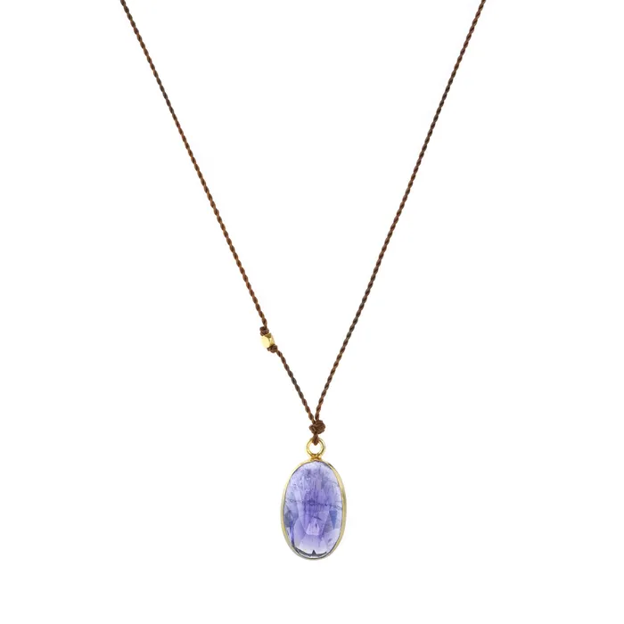 Margaret Solow Necklaces Faceted Oval Tanzanite Necklace Margaret Solow Necklaces Faceted Oval Tanzanite Necklace