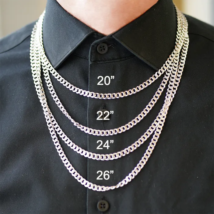 Sterling Silver Square Curb Chain 22 Inches Independent Jewellers Rings