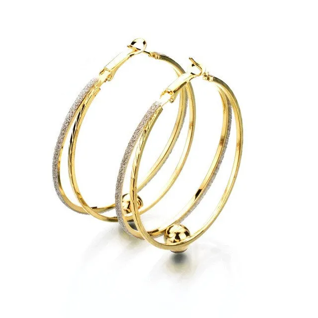 sparklingselections Earrings Punk Style Bid Hoop Earrings For Women sparklingselections Earrings Punk Style Bid Hoop Earrings For Women