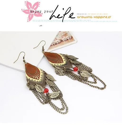 sparklingselections Earrings Water Drop Vintage Leaf Earrings for Women sparklingselections Earrings Water Drop Vintage Leaf Earrings for Women