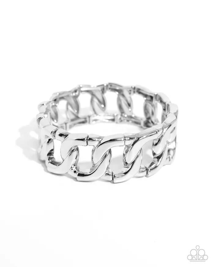 Bracelets Forged in Fame Silver Bracelet Jewelry by Bretta Paparazzi Accessories