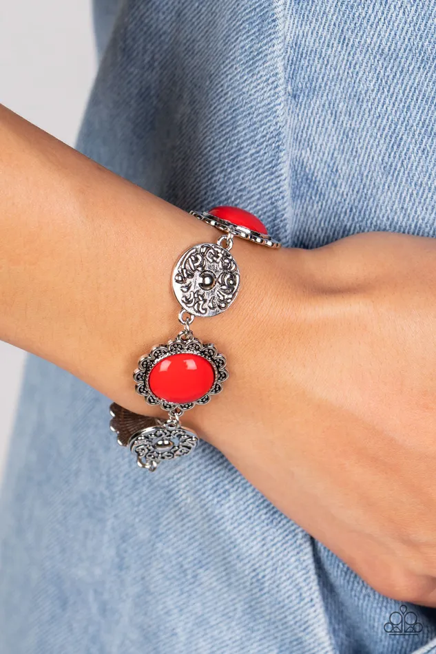 Bracelets Paparazzi Accessories Positively Poppy Red Bracelet Jewelry by Bretta
