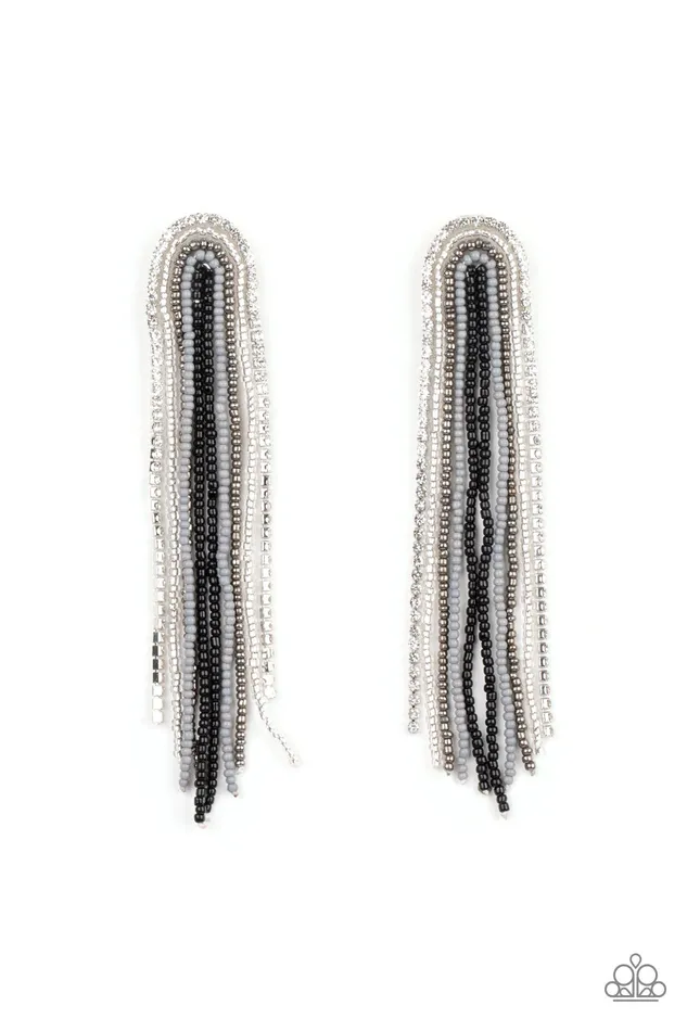 Earrings Let There BEAD Light Black Earrings Jewelry by Bretta Paparazzi Accessories