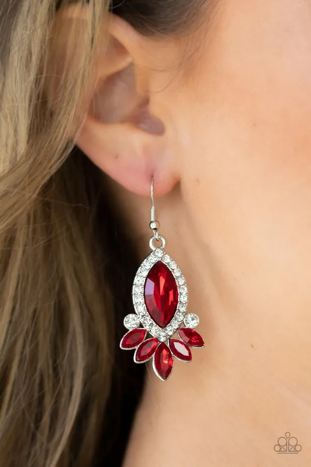 Earrings Paparazzi Accessories Prismatic Parade Red Earrings Jewelry by Bretta