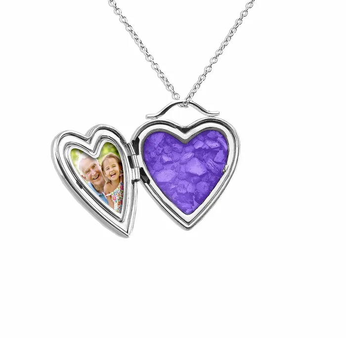EverWith Always On My Mind Heart Shaped Sterling Silver Memorial Ashes Locket EverWith Rings