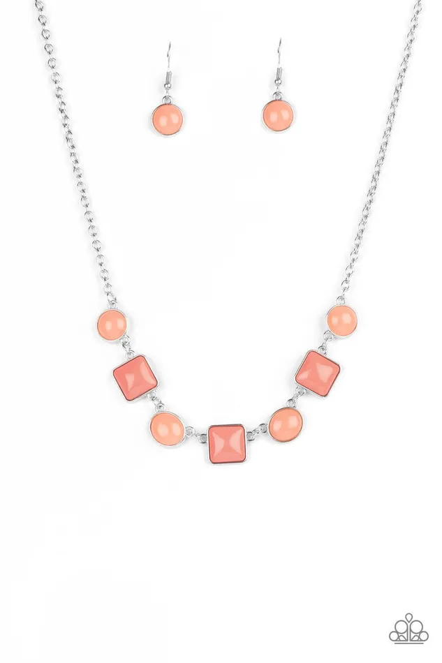 Necklaces Paparazzi Accessories Trend Worthy Orange Necklace Jewelry by Bretta