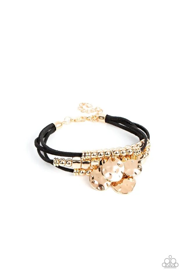 Paparazzi Accessories Bracelets Token Trek Gold Bracelet Jewelry by Bretta