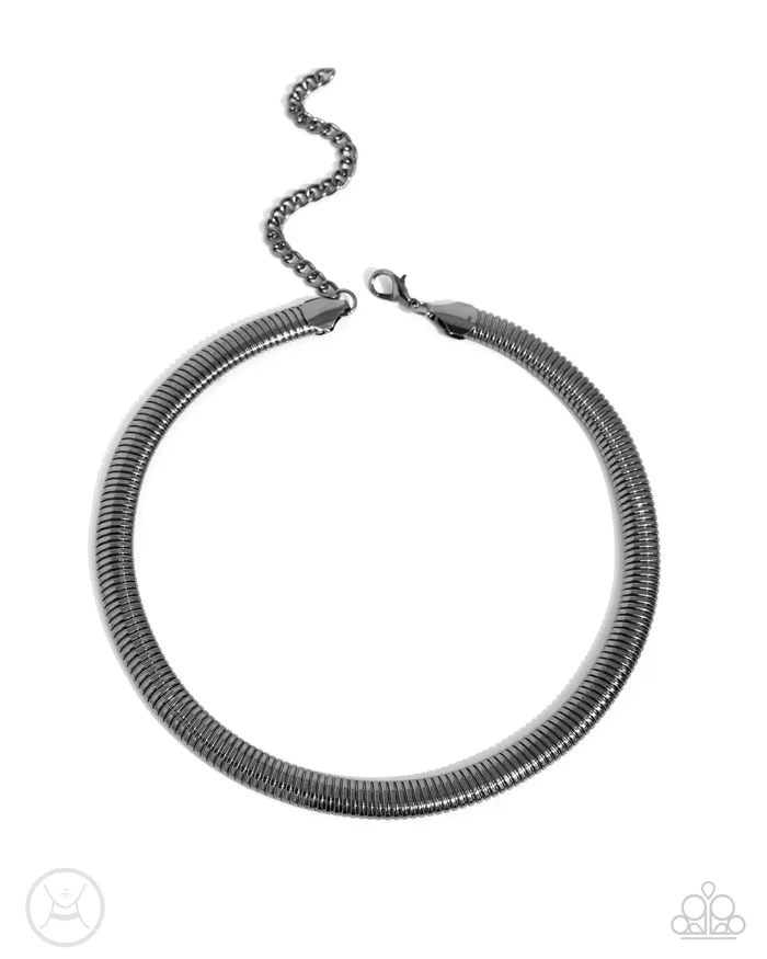 Paparazzi Accessories Necklaces Choker Of The Century Black Necklace Jewelry by Bretta