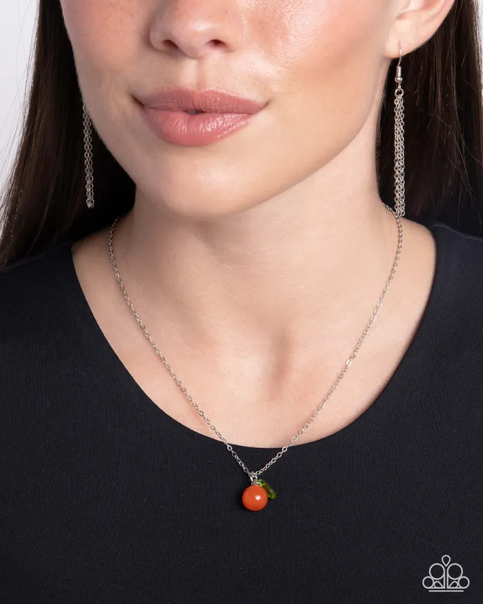 Paparazzi Accessories Necklaces Orange Opulence Orange Necklace Jewelry by Bretta