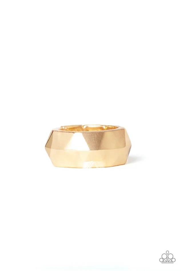 Paparazzi Accessories Rings Industrial Mechanic Gold Ring Jewelry by Bretta